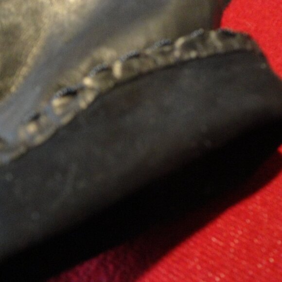 Leather Beaded 14" Evening Dress Gloves Vintage Diamond Pattern Elegant Demure ! - Picture 10 of 14